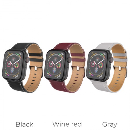 WB04 Duke Series Leather Strap For Apple Watch Series1/2/3/4  (44mm)